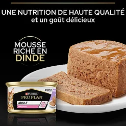 Pro Plan - Pochons Adulte Delicate Digestion Dinde en Sauce pour chat adulte - 10x85g