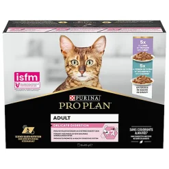 Pro Plan - Pochons Delicate Digestion Dinde Poisson en Sauce pour Chats - 10x85g