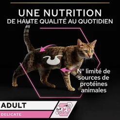 Pro Plan - Pochons Delicate Digestion Dinde Poisson en Sauce pour Chats - 10x85g