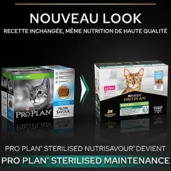 Pro Plan - Pâtée en Mousse NutriSavour au Cabillaud pour Chat - 10x85g