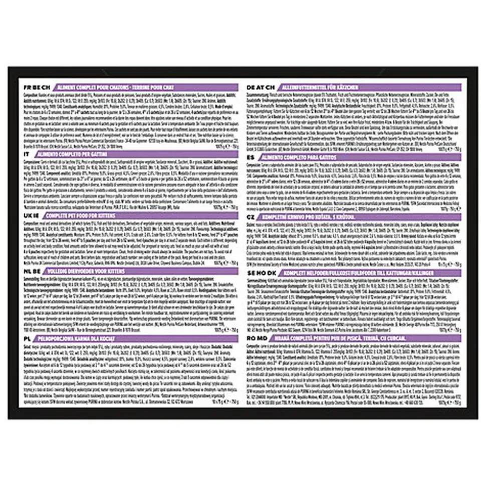 Pro Plan - Pâtée Repas Kitten Healthy Start Dinde pour Chatons - 10x75g