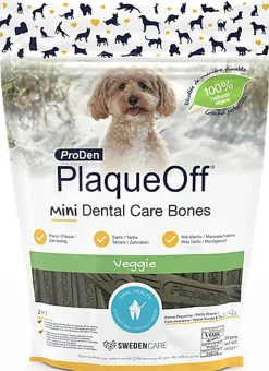 Proden - Plaque Off en Sticks Mini Dental Care Bones pour Chiens - 340g