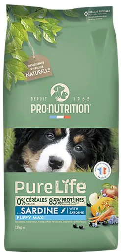 Pro-Nutrition - Croquettes Pure Life Puppy Maxi pour Chiots- 12kg