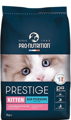 Pro-nutrition - Croquettes Prestige Kitten aux Poissons pour Chatons - 2Kg