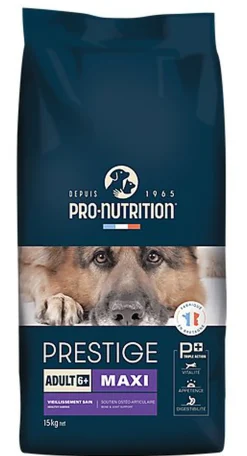 Pro-nutrition - Croquettes Prestige Maxi Adult 6+ pour Chiens - 15Kg