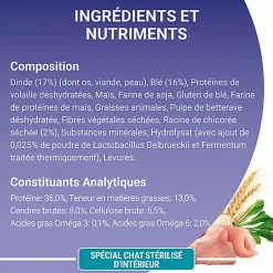 Purina One - Croquettes à la Dinde et Céréales pour Chat Adulte d'Intérieur - 1,5Kg