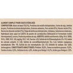 Purina One - Croquettes Adulte Sans Céréales Bœuf pour chats adultes - 1,1kg