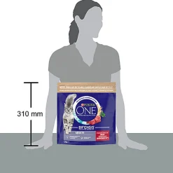 Purina One - Croquettes au Boeuf et Céréales pour Chat Adulte - 1,5Kg