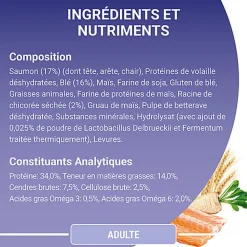 Purina One - Croquettes au Saumon et Céréales pour Chat Adulte - 1,5Kg