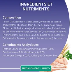 Purina One - Croquettes au Poulet et Céréales pour Chat Senior 11+ - 1,5Kg