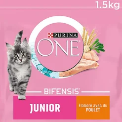 Purina One - Croquettes au Poulet et Céréales pour Chaton - 1,5Kg
