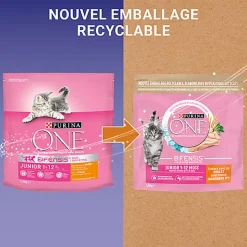 Purina One - Croquettes au Poulet et Céréales pour Chaton - 1,5Kg