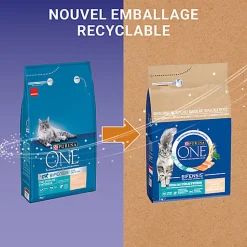 Purina One - Croquettes Stérilisés Bifensis à la Truite pour Chat d'Intérieur - 3Kg