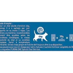 Purina One - Multipack Effilés en Sauce 4 Variétés pour Chat Stérilisé - 8x85g
