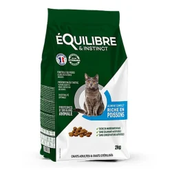 Équilibre & Instinct - Croquettes pour Chats Stérilisés Riche en Poissons