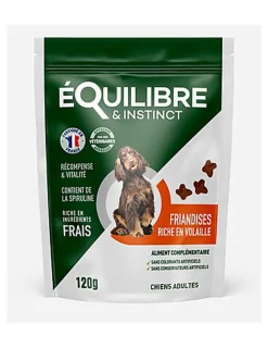 Équilibre & Instinct - Friandises au Poulet pour Chiens - 120g