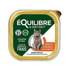 Équilibre & Instinct - Pâtée à la Volaille et Courgettes pour Chat - 85g