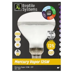 Reptile Systems - Lampe Basking D3 E27 pour Reptiles - 125W