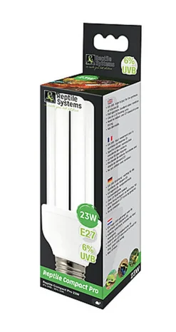 Reptile Systems - Lampe Compact Pro 6% UVB E27 pour Reptiles - 23W