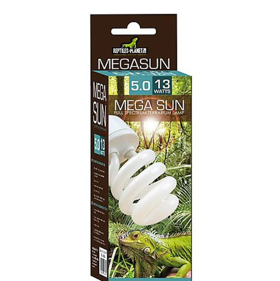 Reptiles Planet - Ampoule Mega Sun UVB 5.0 pour Terrarium - 13W