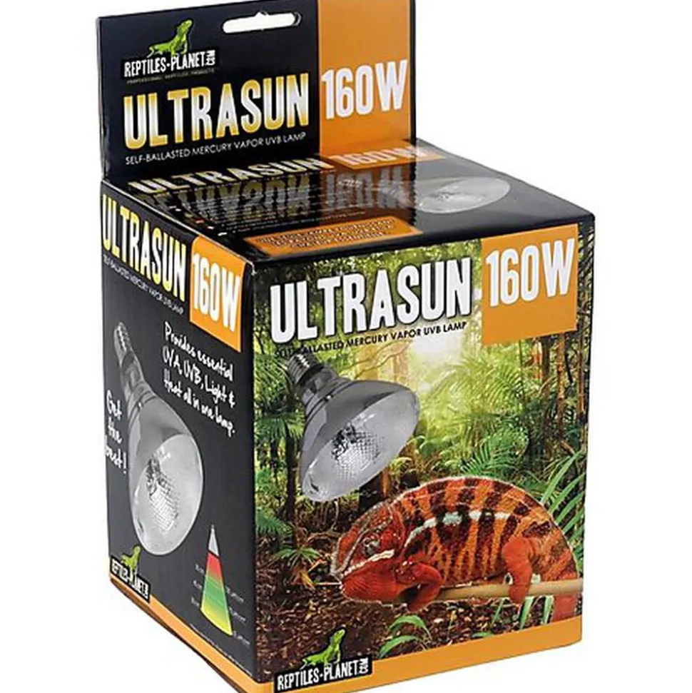 Reptiles Planet - Ampoule Ultrasun UVB /UVA Chaleur pour Reptiles - 160W