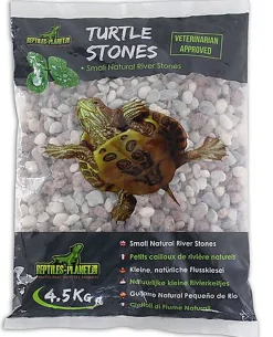 Reptiles Planet - Galets de Rivère Naturels Turtle Stones pour Terrarium - 4,5Kg