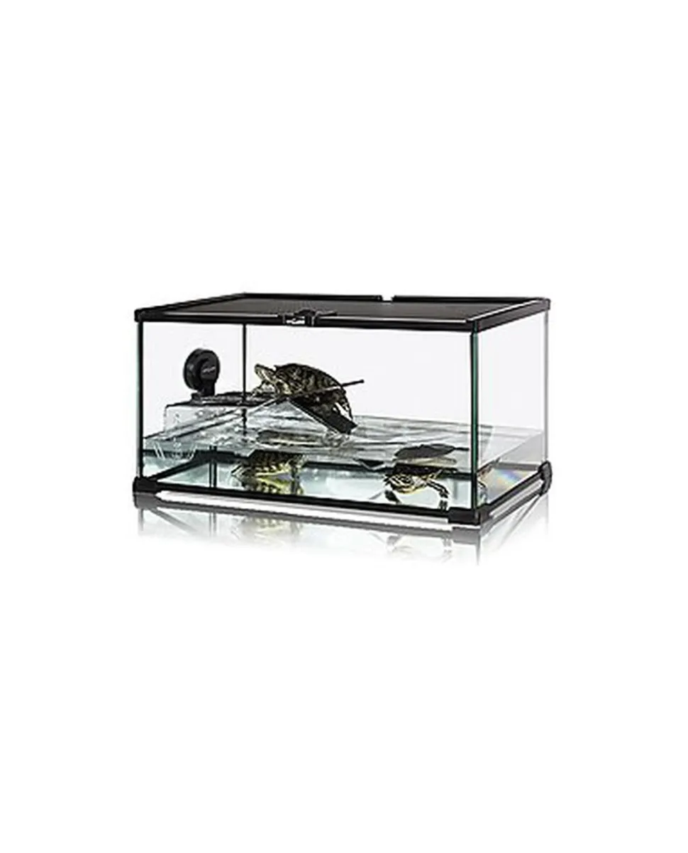 Reptizoo - Turtle Starter Kit avec Terrasse pour Totue - 50,8x30,5x25,4cm