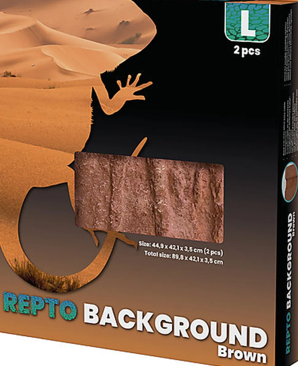 Repto - Décor de Fond Background Brown L - 91x46x46cm