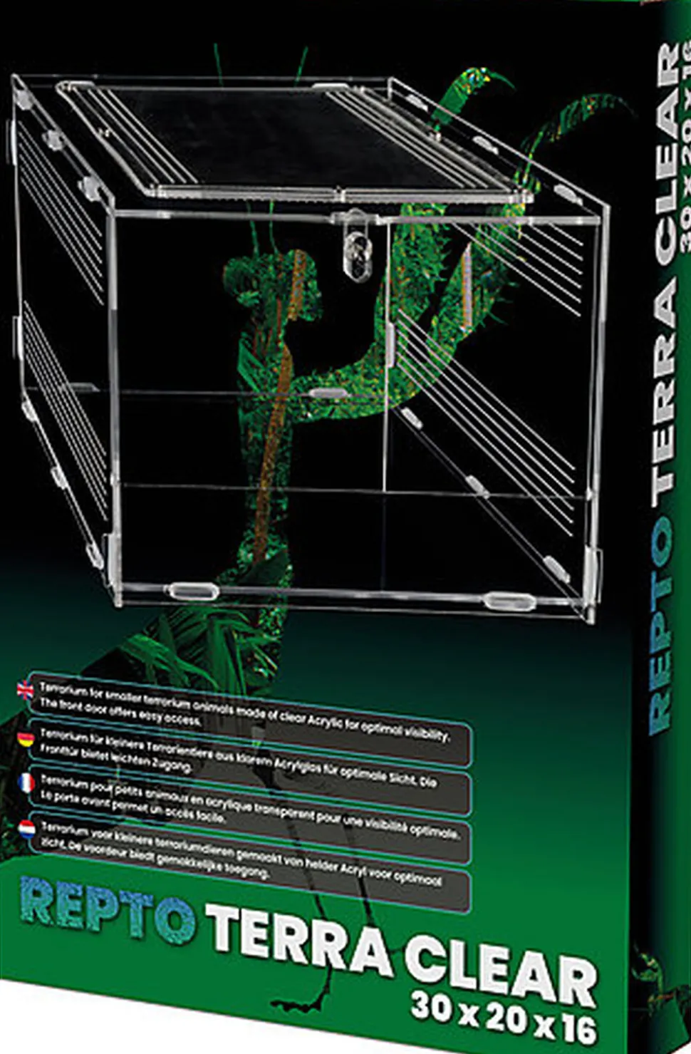 Repto - Terrarium AcryliqueTerra Clear - 30x20x15,5cm