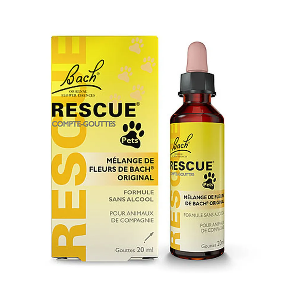 Rescue Pets - Mélange Compte-gouttes Fleurs de Bach - 20ml