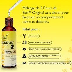 Rescue Pets - Mélange Compte-gouttes Fleurs de Bach - 20ml