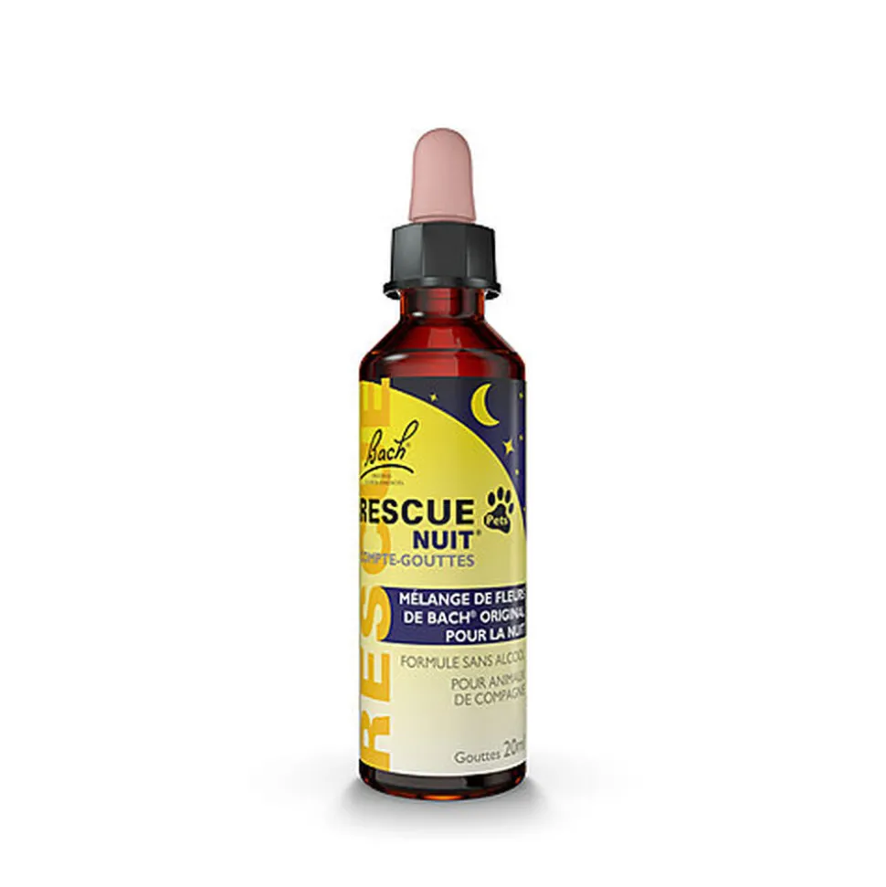 Rescue Pets - Mélange NUIT Compte-gouttes Fleur de Bach - 20ml