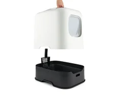 Rotho MyPet - Maison de Toilette Biala pour Chat - Blanc
