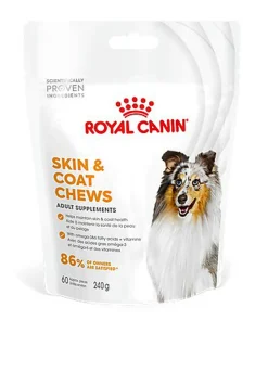 Royal Canin - Aliment Complémentaire Adult Skin & Coat Chews pour Chiens - 240g