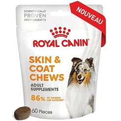 Royal Canin - Aliment Complémentaire Adult Skin & Coat Chews pour Chiens - 240g