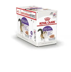 Royal Canin - Bouchées en Mousse Sterilised pour Chats - 12x85g dont 4 Gratuits