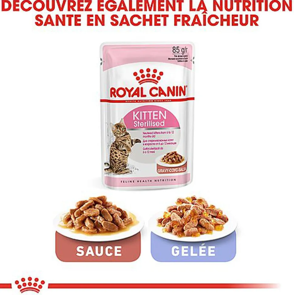 Royal Canin - Croquettes Kitten Sterilised pour Chaton - 400g