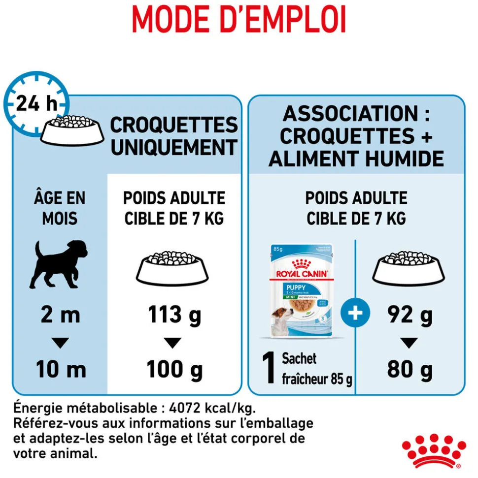 Royal Canin - Croquettes Mini Puppy pour Chiot de 2 à 10 mois