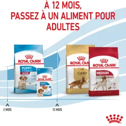 Royal Canin - Croquettes Medium Puppy pour Chiot de 2 à 12 mois