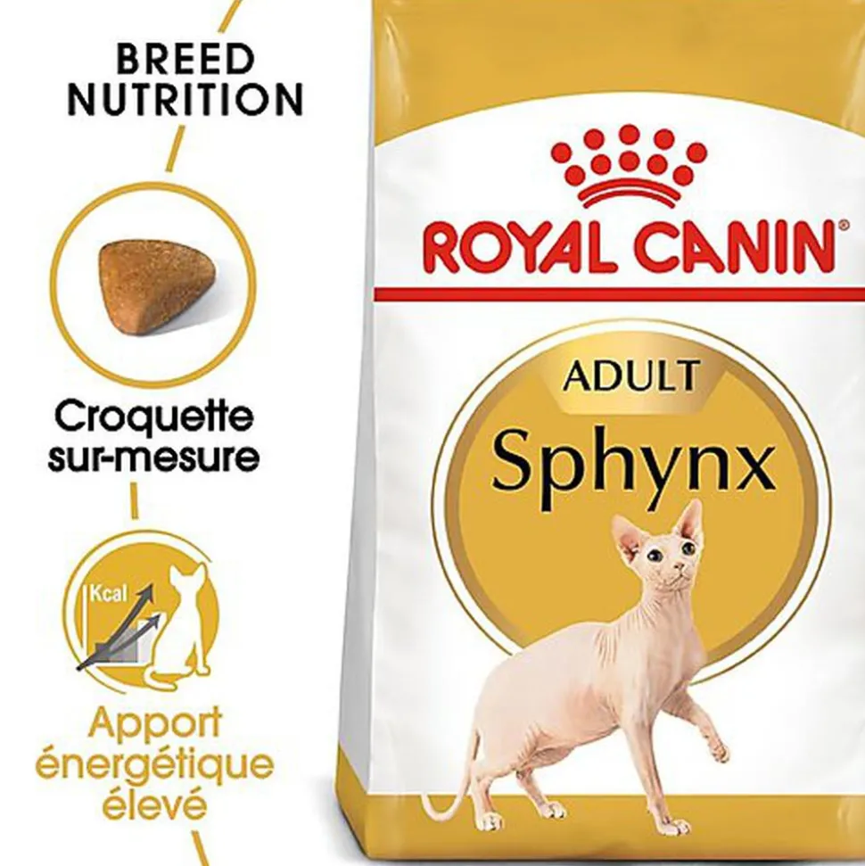 Royal Canin - Croquettes SPHYNX ADULT pour chats - 10KG