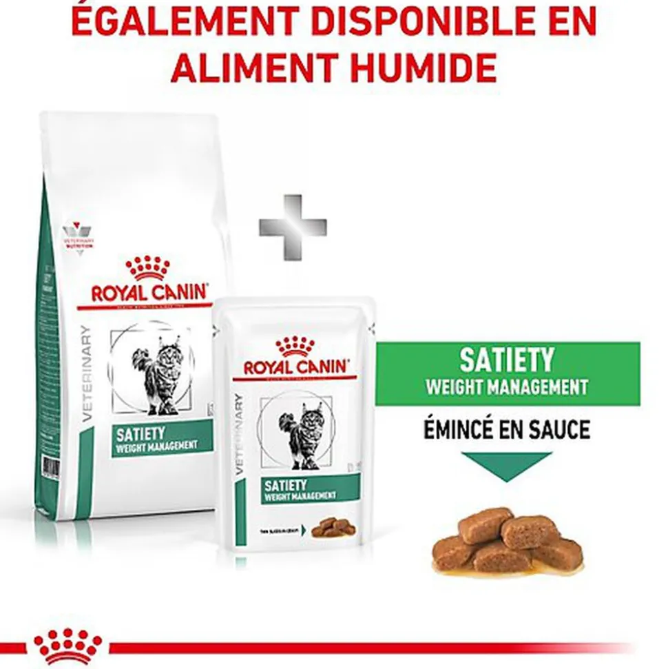 Royal Canin - Croquettes Veterinary Diet Satiety Support pour Chat