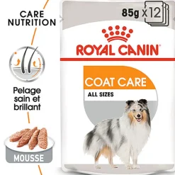 Royal Canin -  Pâtée en mousse COAT CARE MOUSSE pour chiens de toutes tailles - 12x85g