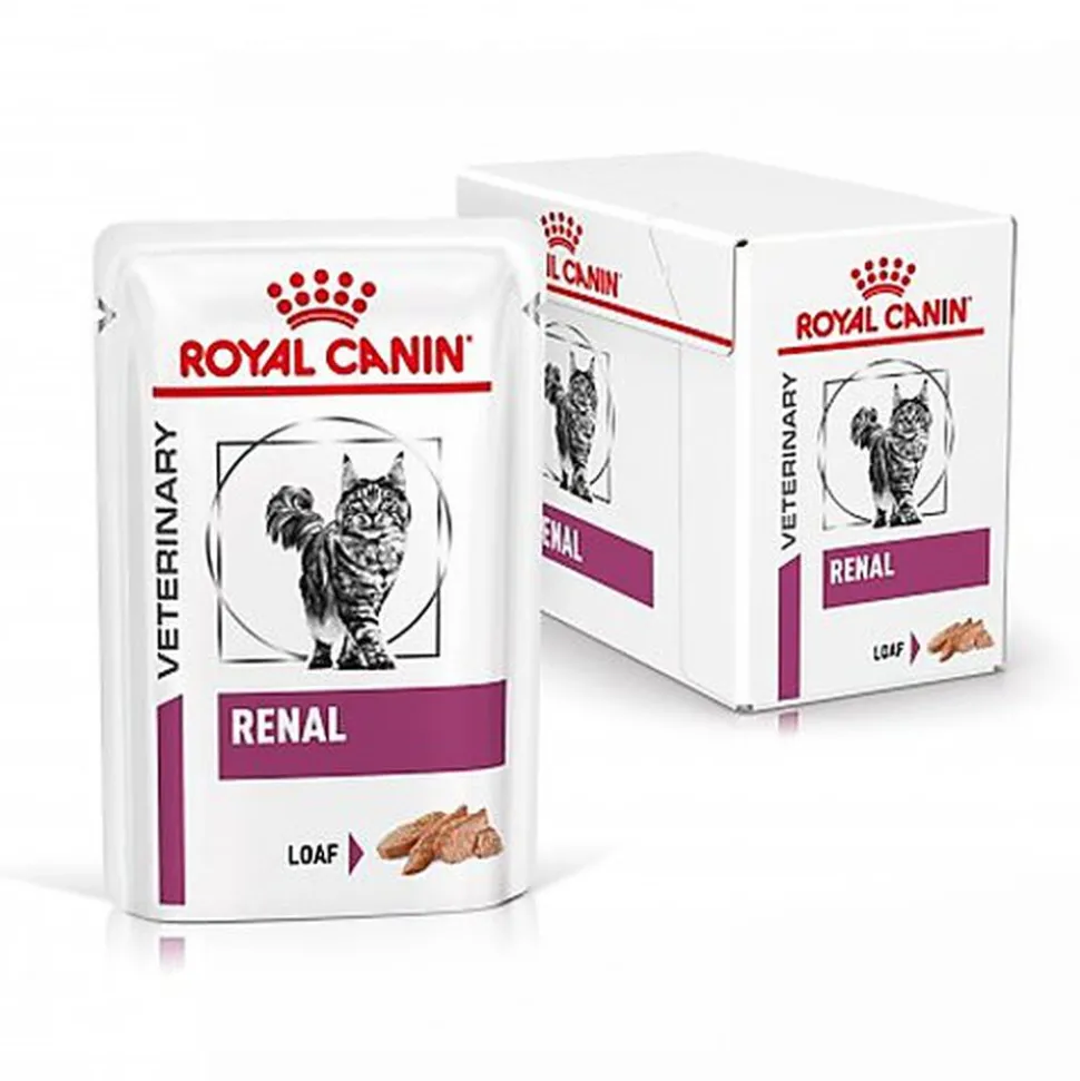 Royal Canin - Pâtée Veterinary en Mousse Renal au Poulet pour Chats - 12x85g
