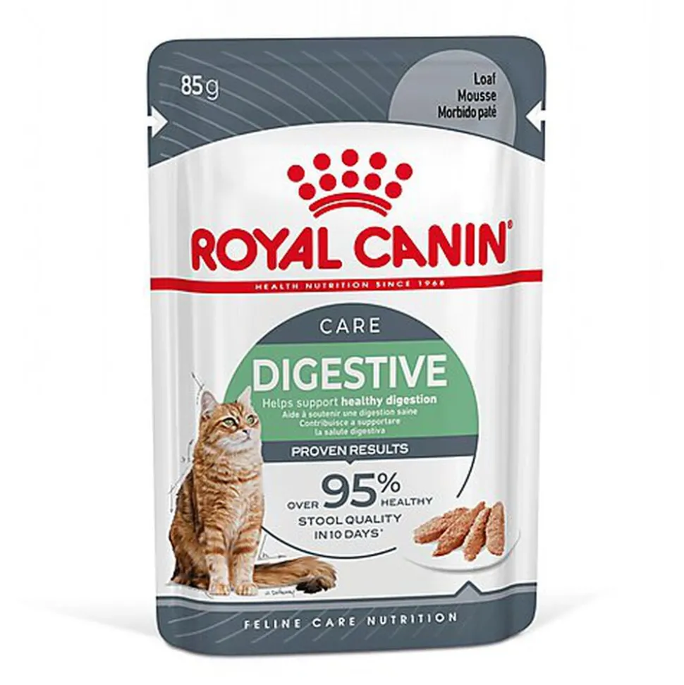 ROYAL CANIN - SACHET FRAICHEUR DIGESTIVE CARE EN MOUSSE CHAT ADULTE - 12x85g