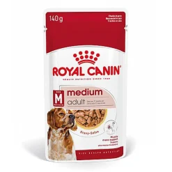 Royal Canin - Sachet Fraicheur Medium Adult En Sauce Pour Chiens - 10x140g