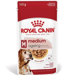 ROYAL CANIN - SACHET FRAICHEUR MEDIUM AGEING 10+ en sauce POUR CHIENS SENIORS - 10x140g