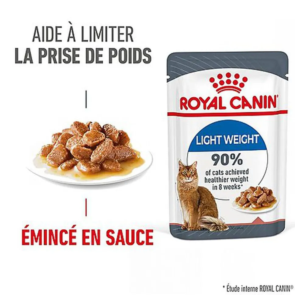 Royal Canin - Sachet Ultra Light en Sauce pour Chat - 12x85g