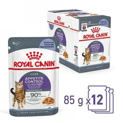 Royal Canin - Sachets Appetite Control Care en Gelée pour Chat - 12x85g