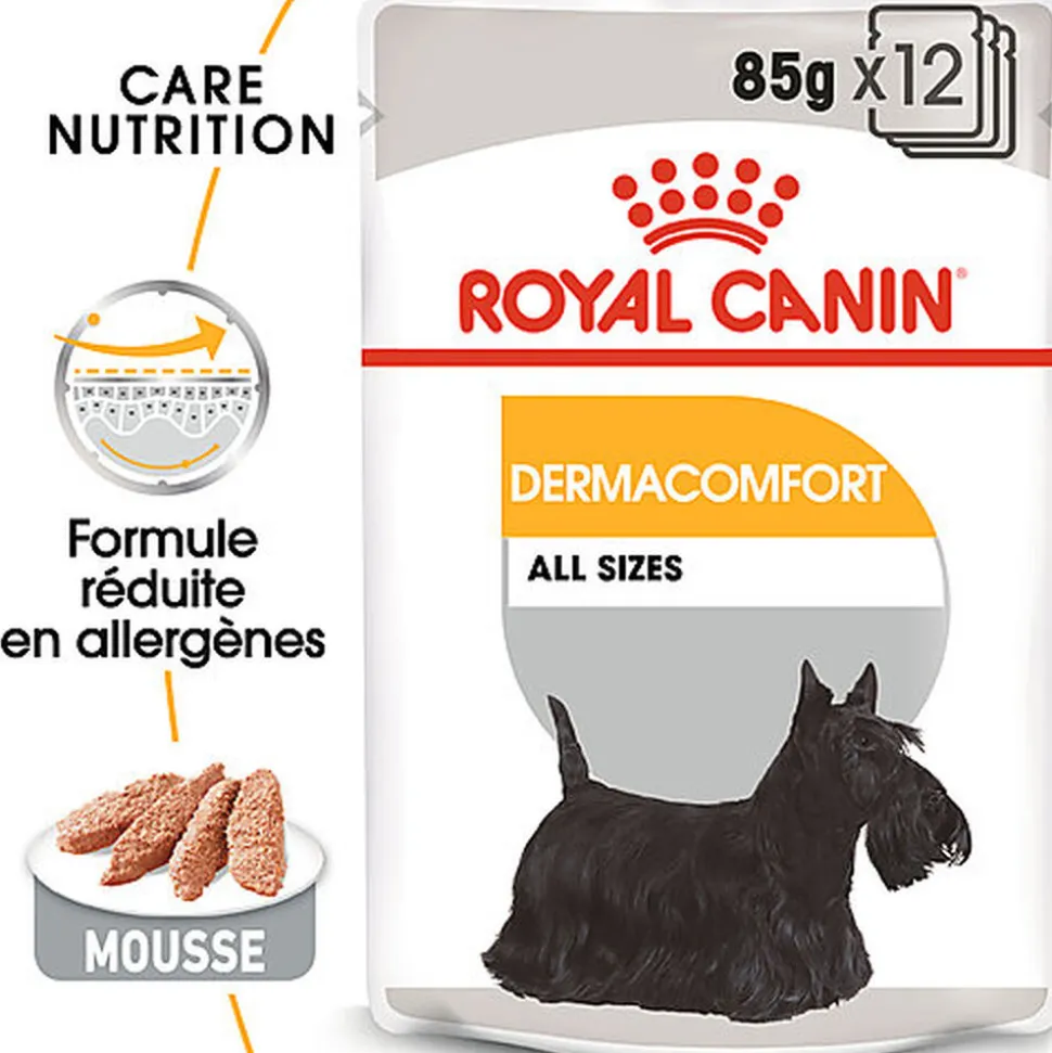 Royal Canin - Sachets Dermacomfort en Mousse pour Chien - 12X85g