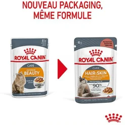 Royal Canin - Sachets Hair&Skin Sauce pour Chat - 12x85g